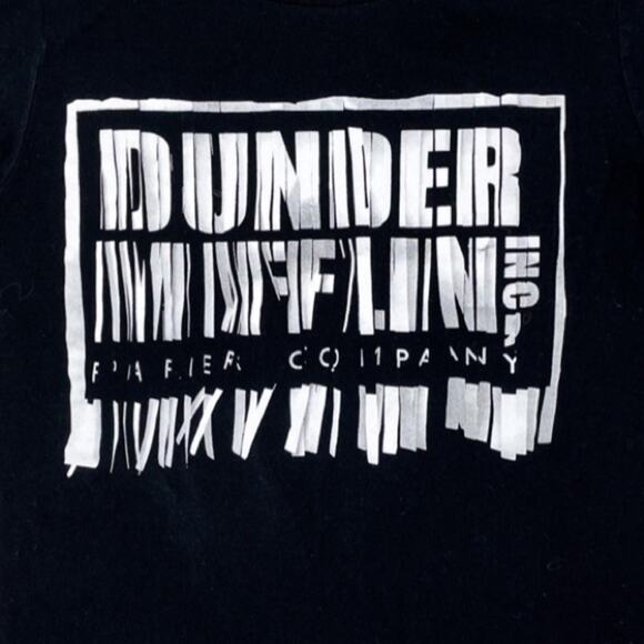 The Office Dunder Mifflin Tee Women S Black Graphic NWOT - Picture 3 of 7